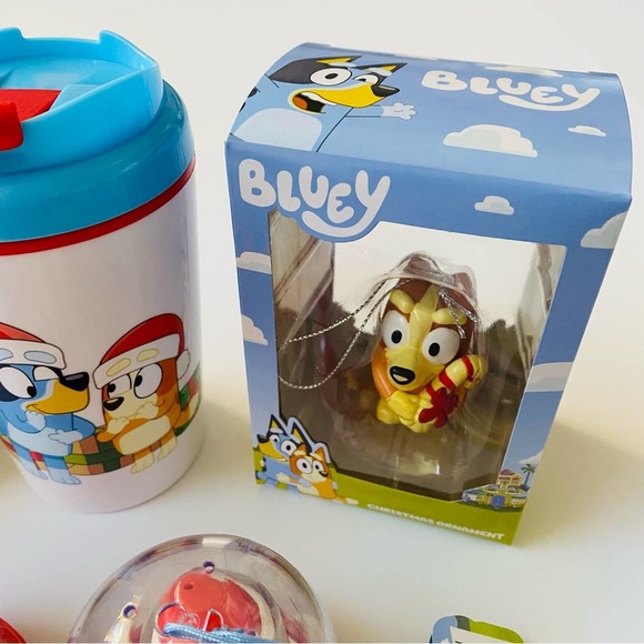 Bluey | Christmas Bundle Bingo Bluey Ornaments Santa Hat Figures Tumbler… - Picture 3 of 5